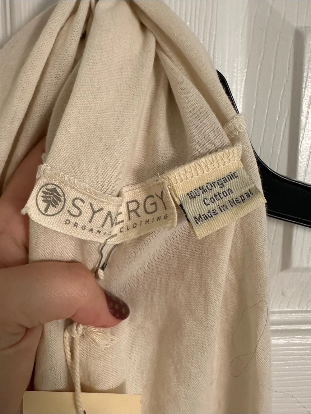 Synergy Organic Clothing Cream Loop Scarf